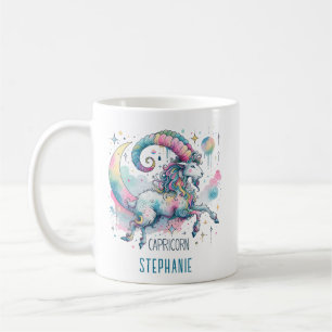 Personalized Capricorn Zodiac Goat Astrology Coffee Mug