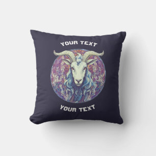 PERSONALIZED Capricorn ZODIAC SIGN  Cushion