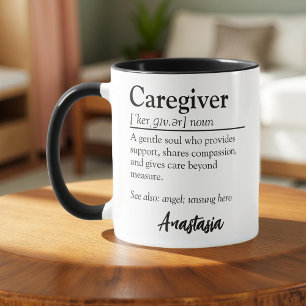Personalized Caregiver Definition Appreciation Mug