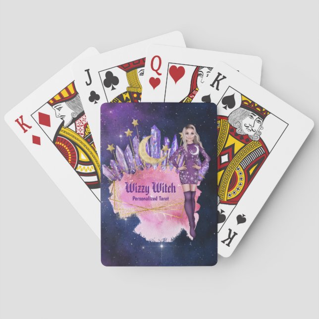 Personalized Cartomancy Tarot Playing Deck Cards (Back)