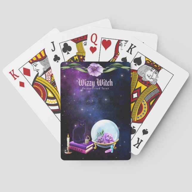 Personalized Cartomancy Tarot Playing Deck Cards (Back)