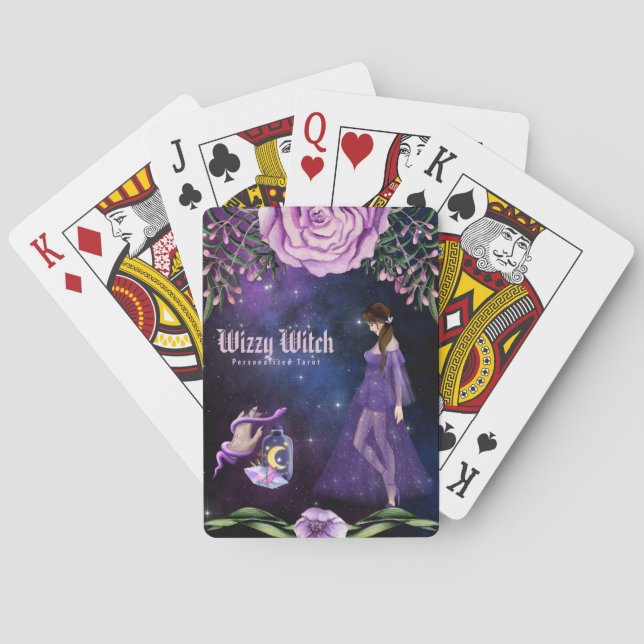 Personalized Cartomancy Tarot Playing Deck Cards (Back)