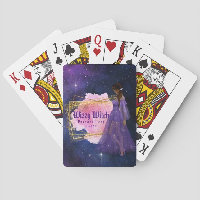 Personalized Cartomancy Tarot Playing Deck Cards (Back)