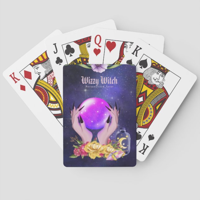 Personalized Cartomancy Tarot Playing Deck Cards (Back)