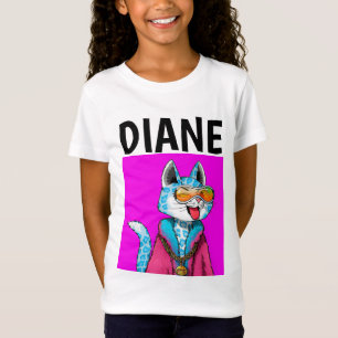 PERSONALIZED CAT BIRTHDAY KIDS T-SHIRTS - ADD NAME