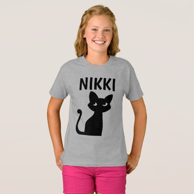 PERSONALIZED cat girls CUSTOM T-SHIRTS (Front Full)
