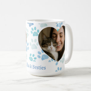 Personalized Cat Lover Heart-Photo Coffee Mug