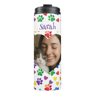 Personalized Cat Lover Tumbler – Custom Photo