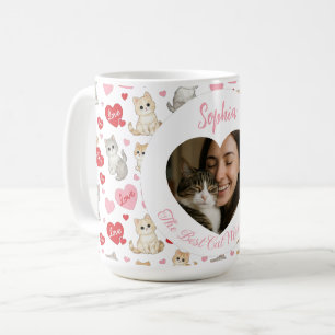 Personalized Cat Mom Mug   Custom Photo and Name