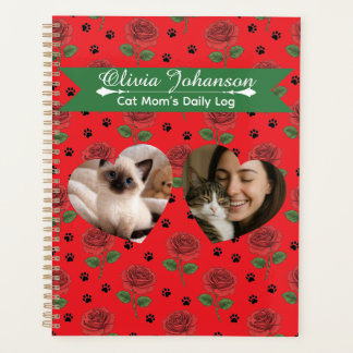 Personalized Cat Mom's Photo and Name  Planner