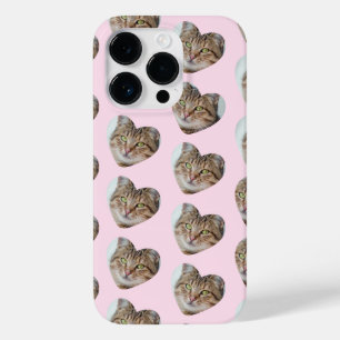 Personalized Cat or Dog Heart Photo Pattern Case-Mate iPhone 14 Pro Case