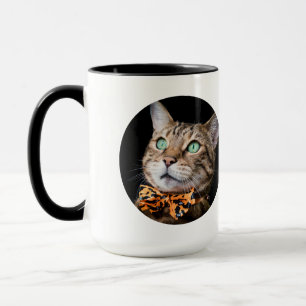 Personalized Cat Photo with Text   Custom Gift Mug
