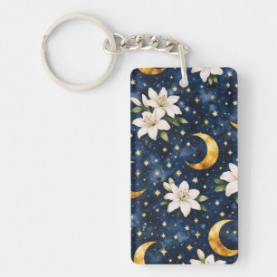 Personalized Celestial Galaxy Mother's Day Key Ring