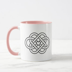 Personalized Celtic Love Knot Heart Coffee Mug