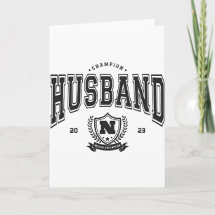 Personalized Champion Husband Funny Mens Gift T Sh Card