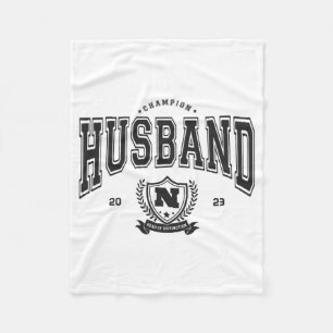 Personalized Champion Husband Funny Mens Gift T Sh Fleece Blanket