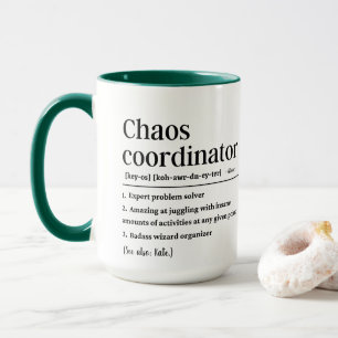 Personalized Chaos coordinator definition  Mug