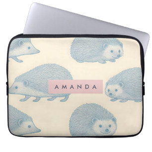 Personalized Charming Hedgehog Pattern Laptop Sleeve