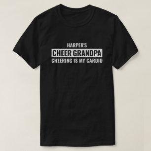 Personalized Cheer Grandpa for Men Custom Gift T-Shirt