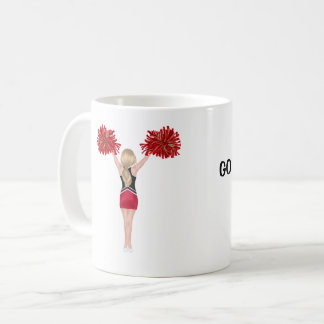 Personalized Cheerleader (blond hair) Coffee Mug