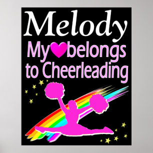 PERSONALIZED CHEERLEADER LOVE POSTER