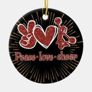 Personalized Cheerleading Christmas Ornament