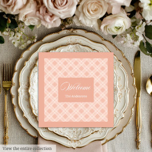 Personalized Chic Napkins Modern Pastel Table Set