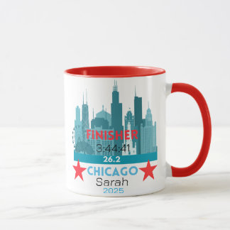 Personalized Chicago Marathon 2025 Gift For Runner Mug