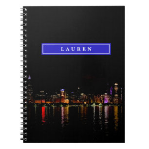 Personalized Chicago Skyline Notebook