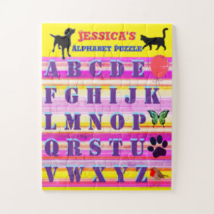 Personalized Children's Alphabet Jigsaw Puzzle