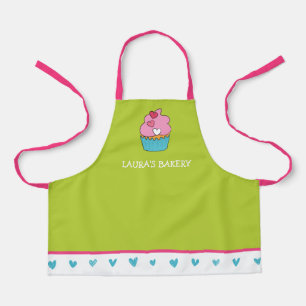 Personalized Children's Apron with a Cupcake