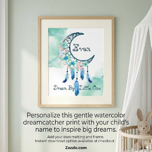 Personalized child's dreamcatcher poster