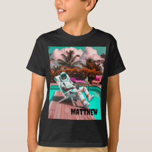 PERSONALIZED CHILL ASTRONAUT KIDS T-Shirt
