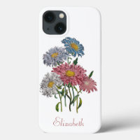 Personalized China Asters Case-Mate iPhone Case