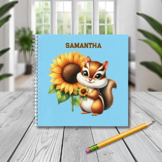 Personalized Chipmunk Notebook