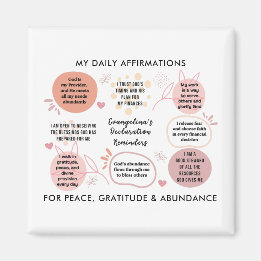 Personalized Christian Daily Affirmations Quotes Magnet