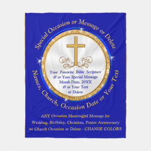 Personalized Christian Gifts. Any Occasion, Colors Fleece Blanket