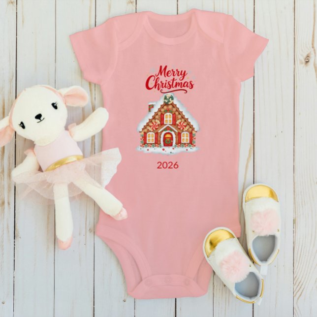 Personalized Christmas Baby Bodysuit - Name & 2026 (Creator Uploaded)