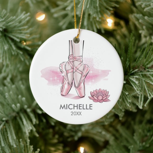  Personalized Christmas ballet Ballerina dancer    Ceramic Tree Decoration (Tree)