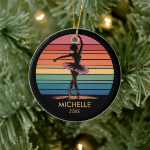  Personalized Christmas ballet Ballerina dancer    Ceramic Tree Decoration
