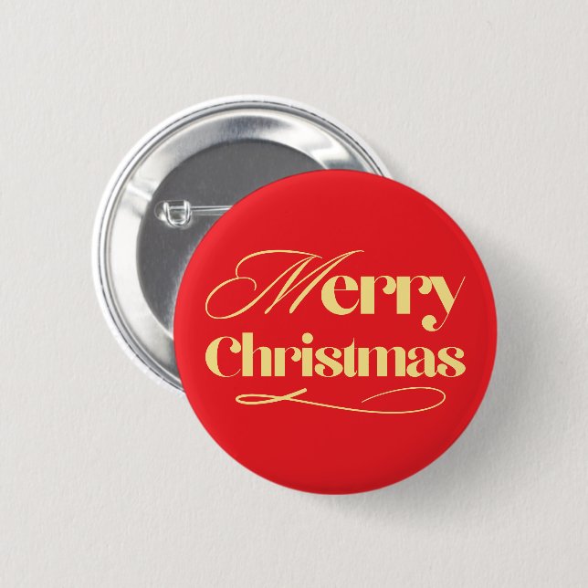 Personalized Christmas Button–Custom Seasonal Pin (Front & Back)