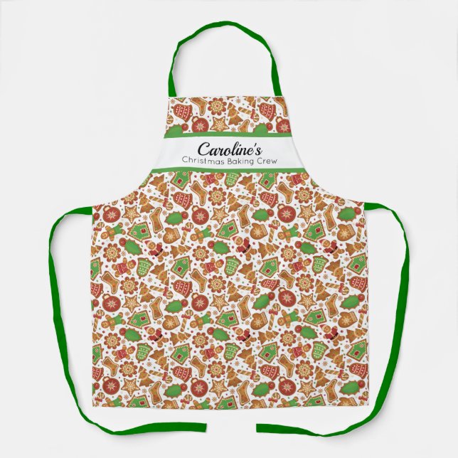 Personalized Christmas Cookies Apron (Front)
