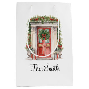 Personalized Christmas Decorations Home Custom Medium Gift Bag