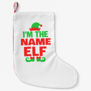 Personalized Christmas Elf Small Christmas Stocking