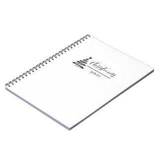 Personalized Christmas Gift Custom Modern T-Shirt Notebook