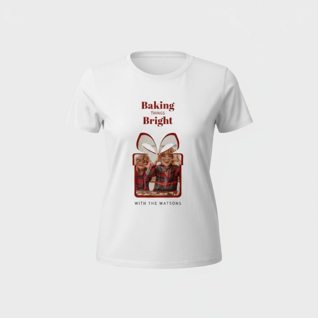 personalized christmas gift photo holiday  T-Shirt (Creator Uploaded)