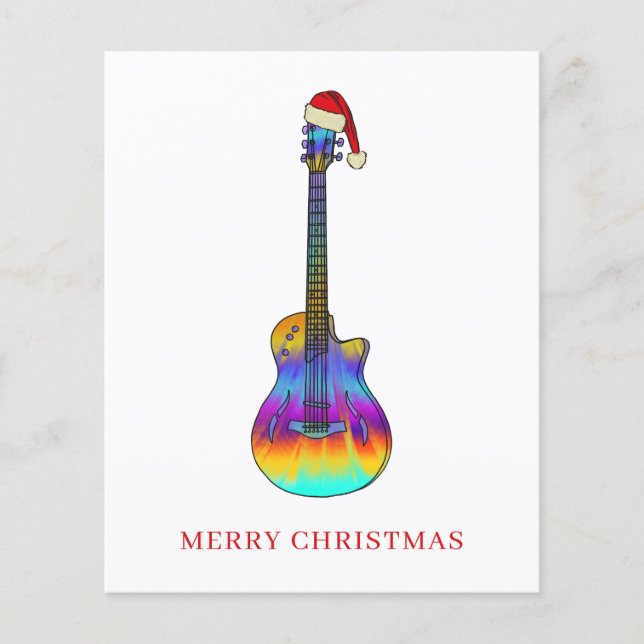 Personalized Christmas Guitar  Flyer (Front)