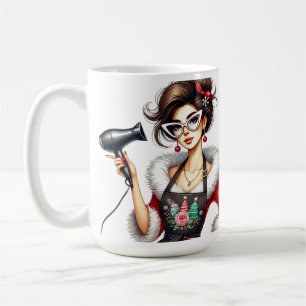 Personalized Christmas Hairdresser Coffee Mug