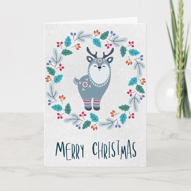 Personalized Christmas Holiday Greeting Cards (Front)