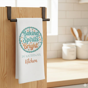 Personalized Christmas Kitchen Towels